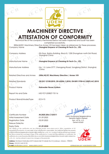 Rainwater Reuse System MD C125511